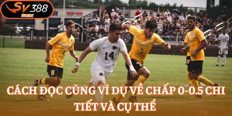 Cách đọc cùng ví dụ về chấp 0.25 chi tiết và cụ thể