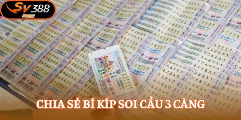 Soi cầu 3 càng dựa theo giấc mơ khá được ưa chuộng